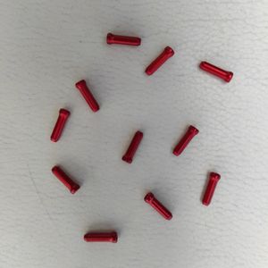 Embouts de câbles alu rouges, lot de 10 - 1