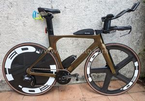 Vélo de triathlon complet taille M 54 + groupe SRA... - 1