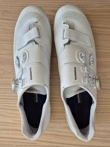 Chaussures Route Shimano RC9 blanche pointure 45 - 1