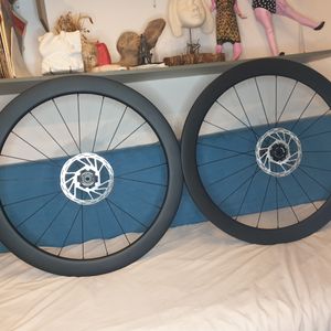 Disques offerts Paire roues carbones disc 50mm ou ... - 1