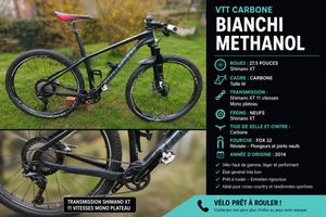 VTT Bianchi Methanol Carbone 27,5" – Shimano XT – ... - 1