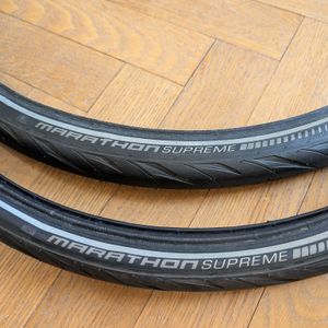2X Pneus Schwalbe Marathon Supreme / 27.5" X 1.60 ... - 1