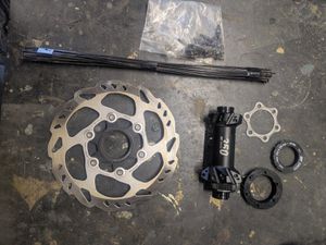 Moyeu arrière DT Swiss 350 + disque Shimano + rayo... - 1