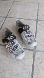 Chaussures vélo route Sidi Genius vintage T40 – bl... - 1