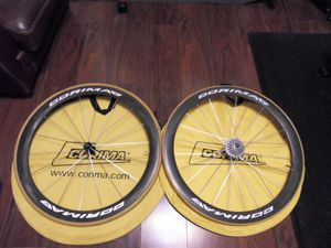 CORIMA ROUES CARBONE BOYAUX FREINAGE PATIN  HOUSSE... - 1