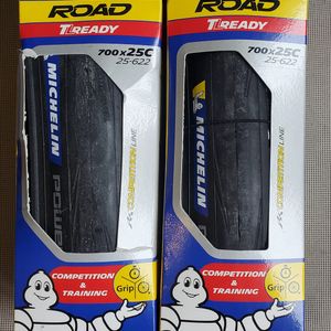 Paire Pneus 700*25C Michelin Power Road TLReady - 1