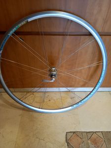 Paire De Roues Vélo Course Rigida DP 18 - 28 Pouces - 8 Vitesses - Jaunes