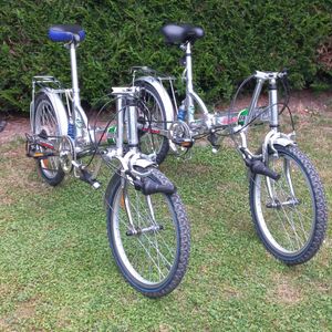 Vélos pliants suspendus aluminium Blanc Marine - 1