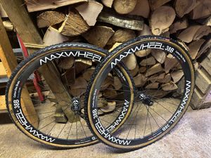roues MAXWHELL carbone C38 disc axe QR - 1