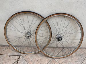 paire de roue Campagnolo record piste pignon fixe - 1