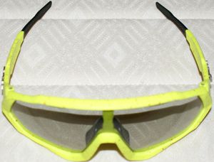 Lunettes de vélo - marque "ELAX" - monture jaune f... - 1