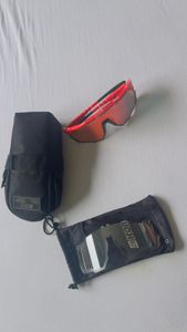 Lunettes SCICON rouges de cyclisme + écran supplém... - 1