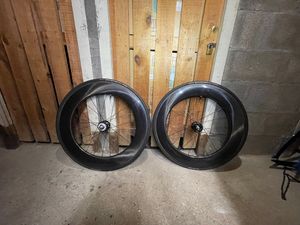 Paire de roue piste à boyaux EIE Carbone - 1