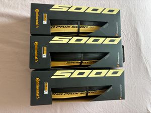 Lot de 3 pneus GP5000 25mm flanc beige - 1