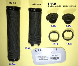 Grips Lock-On SRAM modèle  GX / NX / X0 / XX / XX1... - 1