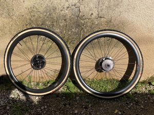 2 Paires de roues Carbone à boyaux - 1