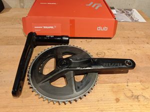 Pédalier 2x SRAM Rival AXS DUB crank Black 172.5 m... - 1