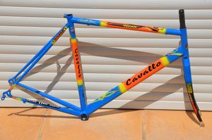 Cadre et fourche de vélo de course vintage Cavallo... - 1