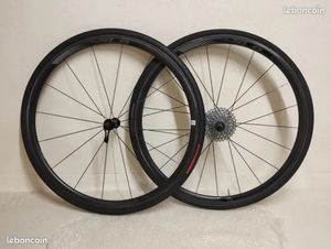 Roues carbone giant slr 0 à pneus, vélo route cour... - 1