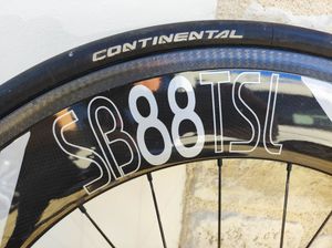 Paire de roues carbone chrono 88 spiderbike boyau  - 1