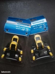 Paire de Cales Shimano Route jaune 6° SM-SH11 SDP- - 1