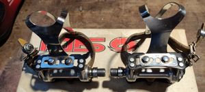 Pédales Plates VP-450 Vintage + Sangles De Pied – Années 80 Pour VTT Touring