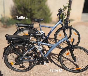 2 vélos électriques BTWIN 900VAE VTC  - 1