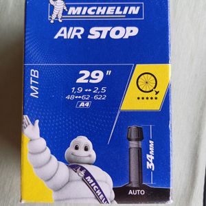 6 chambres à air Michelin A4 neuves - Grosse valve... - 1