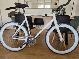 Vélo Fixie Santafixie Raval All White 60mm Taille ... - 1