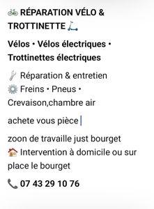 Réparation vélo et trottinettes  - 1