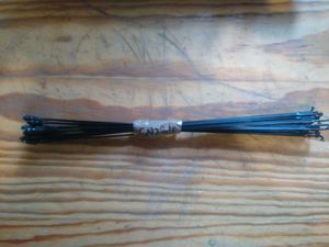 rayons cn spoke aero 424 coudés - 23 en 284 mm + é... - 1