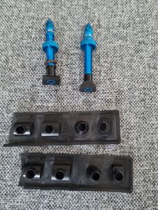 2 soupapes presta tubeless bleues 38mm KCNC - 1