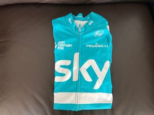 Maillot manches longues Rapha team SKY blue - 1