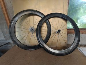 Paire De Roues Carbone Vision Sc55 Boyau 11 Vitess... - 1