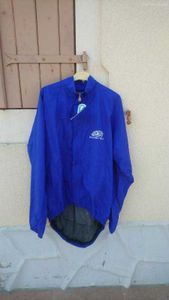Veste de pluie bicycle line bleu - 1