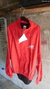 Veste de pluie rouge bicycle line - 1