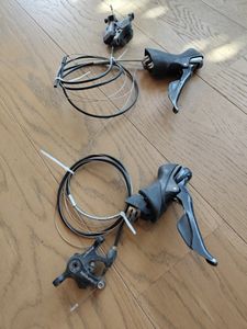 leviers + étriers freins a disques sora / trp  - 1