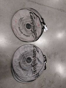 Housses de roues Campagnolo Grise Logo Noir - 1