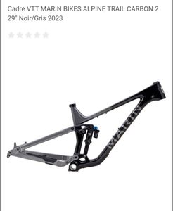 Cadre VTT Marin Alpine Trail Carbon 2 29' XT 2023 ... - 1