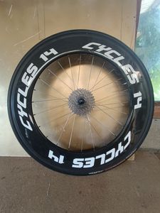 Roue Arrière Cycles 14 Carbone 80mm Boyau - 1