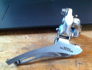 Dérailleur Shimano 6500 Ultégra double a collier 2... - 1