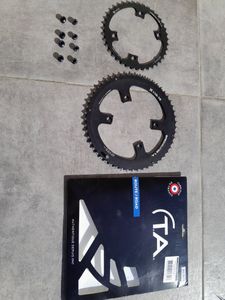 Plateau vélo de route Ta Zephyr 2x9-10v (40 à 53 dents) extérieur a - Chaîne et cassette de vélo