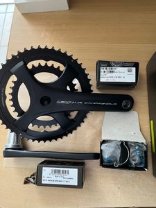 Pédalier CAMPAGNOLO Centaure 50/34 - 10/11 vitesses + Cuvettes BSC/BSA neuves + roulements neufs.  - 1
