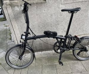 Vélo pliant Brompton P-LINE S4L avec extrémités en... - 1
