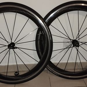 Paire de roues route Mavic Cosmic carbone  - 1