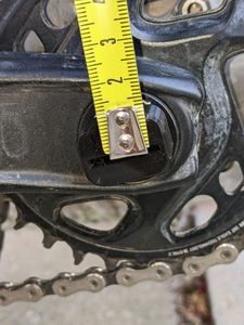 Outil mesure hauteur de selle vélo pour axe de péd... - 1