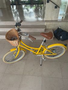 Vélo enfant Bobbin Gingersnap 20" — Jaune, panier ... - 1