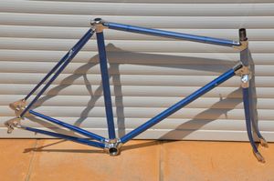 Cadre et fourche de vélo de course Alan Super Reco... - 1