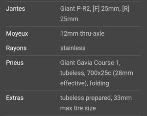 Paire de roues Giant - 1
