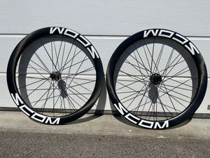 Roues Carbone Scom Ultra Disk Rayon Carbone Roulem... - 1